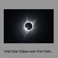 Total Solar Eclipse seen from Static Peak  summit (3445m)